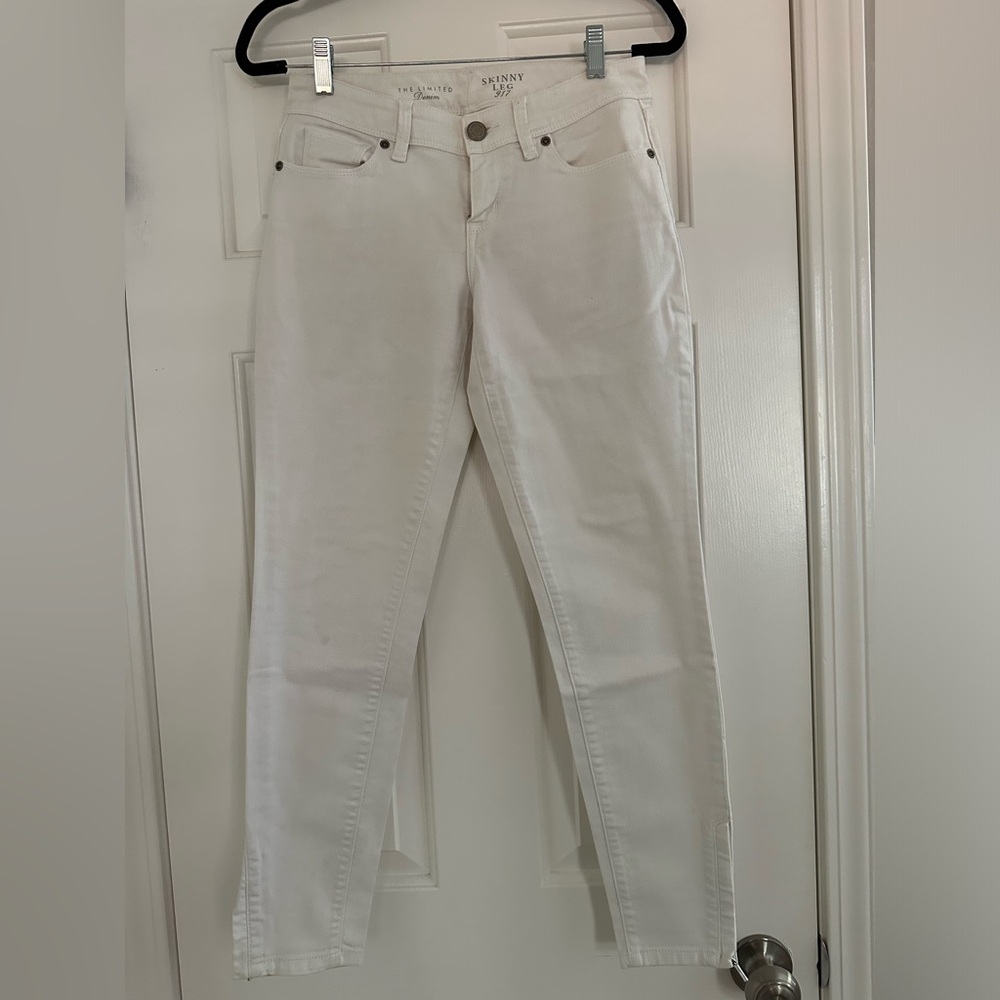 The Limited White Straight Leg Jeans